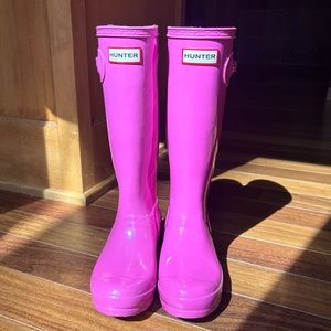 Hunter Original Gloss Pink Rain Boots